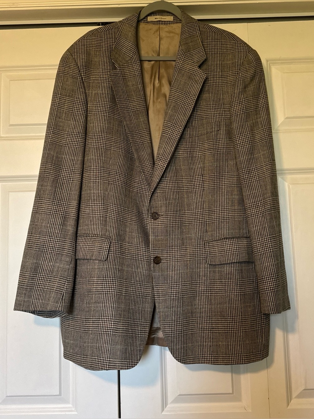 Vintage Polo University Club Ralph Lauren Glen Plaid Sport Coat Blazer 44R Wool